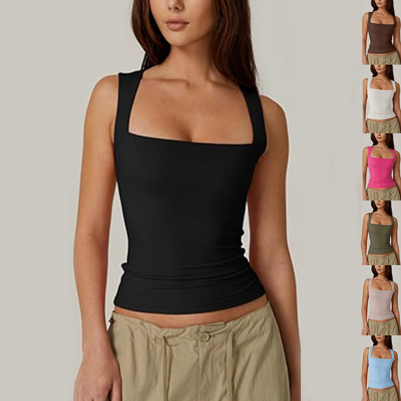 Slim Fit Sleeveless Top